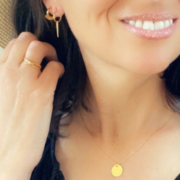 14k Gold Huggie Half Hoops - Picture 6 of 8